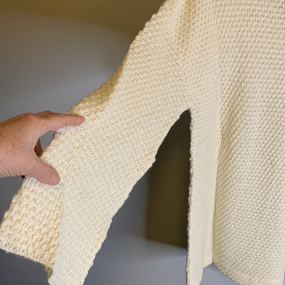 Penny Pull long Cream Sweatet Alpaca blend, size medium, very soft see below - Picture 4 of 7